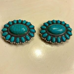 Turquoise belt accents-set of 2